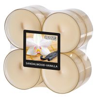 Maxi geurtheelichten, maxi geurende theelichtjes Ø 59 mm · 24 mm ivoor - geur sandelhout & vanille