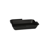 Herbruikbare menubak / menutray rechthoekig 15,6 x 11,7 x 3 cm zwart foodbox reusable