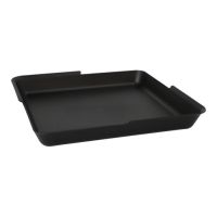 Herbruikbare menuschalen / menubakken 1-vaks 23,4 x 23,4 x 2,9 cm zwart, foodbox reusable