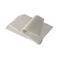 Vetvrij papier met palmwas coating, 1/8 boog "pure" rechthoekig 37,5 cm x 25 cm 12,5 kg wit