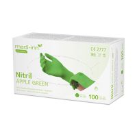 Handschoenen nitril poedervrij groen "Apple Green" M