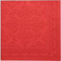 Servetten "ROYAL Collection" 1/4 vouw 40 cm x 40 cm rood "Arabesque"