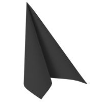 Servetten "ROYAL Collection" 1/4 vouw 40 x 40 cm FSC zwart in een papieren verpakking