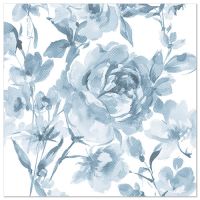 Servetten "ROYAL Collection" 1/4 vouw 40 cm x 40 cm blauw "Rose"