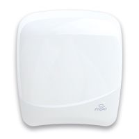 Halfautomatische dispenser voor handdoekrollen 38 x 33,5 x 25,3 cm wit, handdoekautomaat, handdoekroldispenser, vellengte instelbaar tot ca. 28 cm
