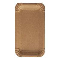 Borden, karton "pure" rectangular 11 cm x 17,5 cm bruin