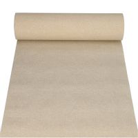 Tafelloper van op stof lijkend PV-tissue "ROYAL Collection" 24 m x 40 cm zand "Textile"
