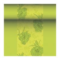 Tafellopers, stofkarakter, PV-Tissue Mix "ROYAL Collection" 24 m x 40 cm groen "Thalia"