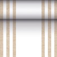 Tafellopers, stofkarakter, PV-Tissue Mix "ROYAL Collection" 24 m x 40 cm zand "Lines"