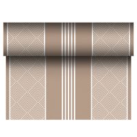 Premium tafellopers "Elegance" in bruin "ROYAL Collection" 24 m x 40 cm, geperforeerd per 120 cm, extra stevig