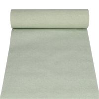 Tafelloper van op stof lijkend PV-tissue "ROYAL Collection" 24 m x 40 cm jadegroen "Textile"