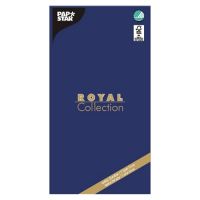 Tafelkleed van tissue "ROYAL Collection" 120 cm x 180 cm, 5-laags, FSC, donkerblauw
