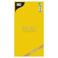 Tafelkleed van tissue "ROYAL Collection" 120 cm x 180 cm, 5-laags, FSC, geel