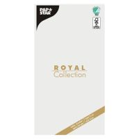 Tafelkleed van tissue "ROYAL Collection" 120 cm x 180 cm, 5-laags, FSC, wit