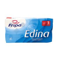 Duurzaam toiletpapier "Edina" van Fripa, 3-laags, chloorvrij gebleekt, PEFC, 8 rollen à 250 vellen