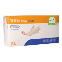 "Medi-Inn® PS" Handschoenen Vinyl gepoederd "Light" transparant XL