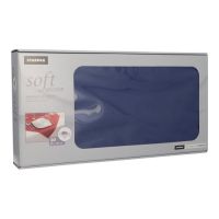 Napperons, nonwoven "soft selection" 80 cm x 80 cm donkerblauw