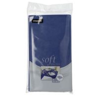Tafelkleed nonwoven "soft selection" 120 cm x 180 cm donkerblauw
