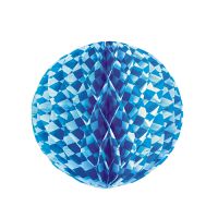 Honeycomb bal, honinggraat Ø 30 cm "Beiers blauw" brandvertagend