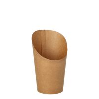 Scoop beker, Wrap Cups, karton (100% FAIR) | 230 ml  10 cm x 6 cm x 8 cm