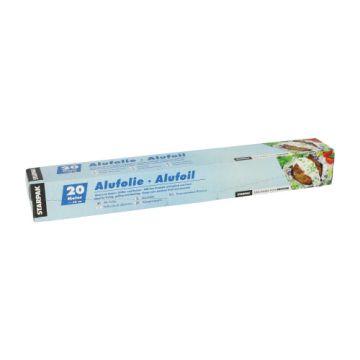 Aluminium folie 20 m x 30 cm in dispenser