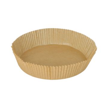 Airfryer bakpapier / bakjes voor heteluchtfriteuse Ø 21 cm · 5 cm bruin