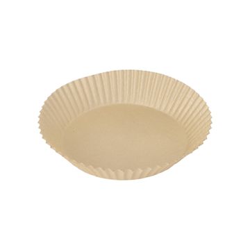 Airfryer bakpapier 100 stuks airfryer bakjes voor heteluchtfriteuse Ø 16 cm · 4,5 cm bruin