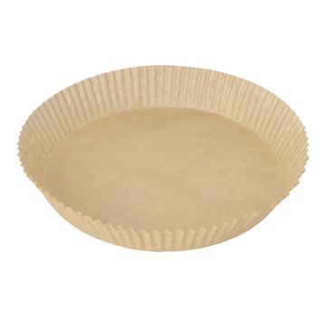 Airfryer bakpapier 100 stuks airfryer bakjes voor heteluchtfriteuse Ø 23 cm · 4,5 cm bruin