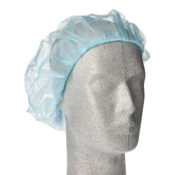 Haarnetje / baret non-woven Ø 52 cm blauw HACCP