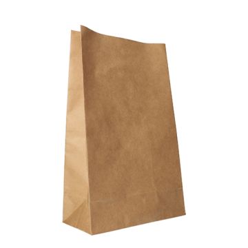 Blokbodemzakken kraftpapier 36 cm x 22 cm x 11 cm bruin
