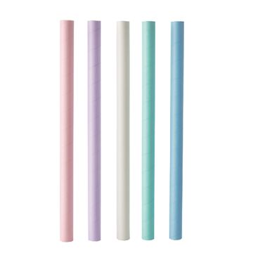 Bubble Tea drinkrietjes, papier Ø 12 mm x 20 cm verschillende kleuren