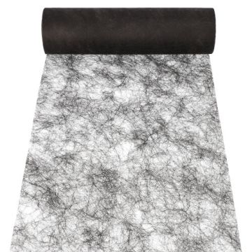 Tafelloper Sizoflor 25 m x 30 cm tafelband decoratie band zwart