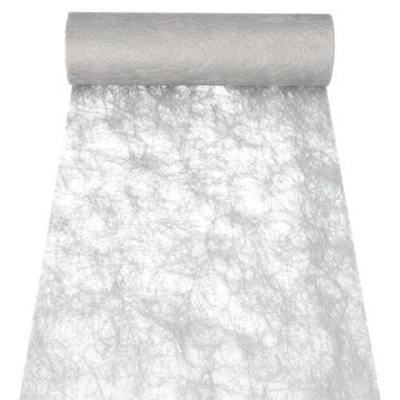 Tafelloper Sizoflor 25 m x 30 cm tafelband decoratie band zilver
