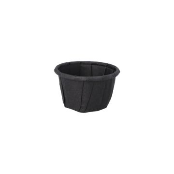 Sauscup papier "pure" rond 10 ml Ø 3,5 cm portiebeker dressingbeker zwart
