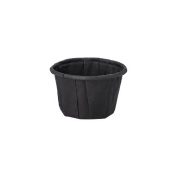 Sauscup papier "pure" rond 25 ml Ø 4,4 cm portiebeker dressingbeker zwart