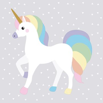 Eenhoorn servetten 3-laags 1/4 vouw 33 cm x 33 cm FSC "Unicorn"