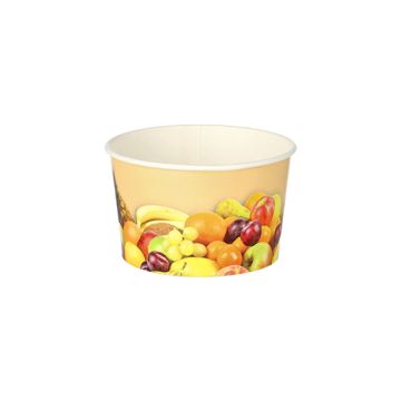 Ijsbekers, karton rond 125 ml Ø 8 cm · 4,8 cm "Fruit"