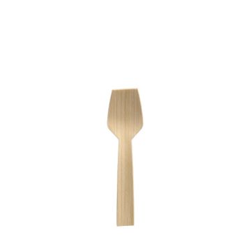 Ijslepels, bamboe "pure" 9,2 cm