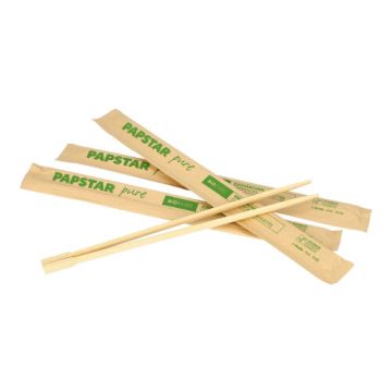 Eetstokjes 23 cm per stuk verpakt