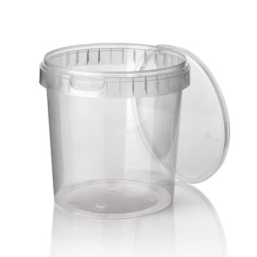 Verzegelbare TE potten  PP 770 ml Ø 11,8 cm · 11,3 cm met zegelsluiting deksel
