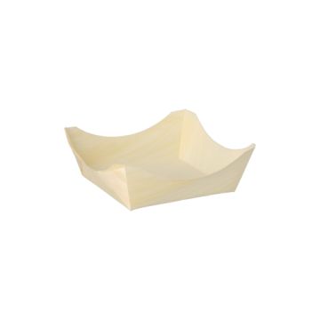 Fingerfood - Schalen, hout "pure" plein 3,5 cm x 10 cm x 10 cm