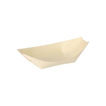 Fingerfood - Schalen, hout "pure" 14 cm x 8,2 cm "Bootje"