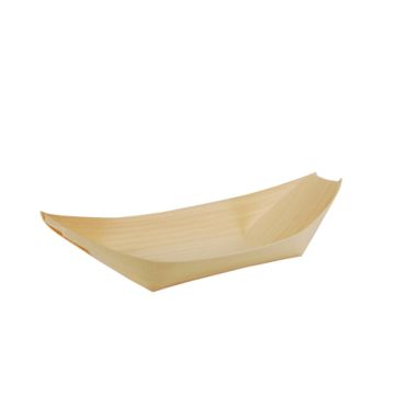 Fingerfood - Schalen, hout "pure" 21,5 cm x 10 cm "Bootje"