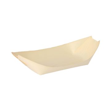 Fingerfood - Schalen, hout "pure" 21,5 cm x 10 cm "Bootje"