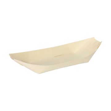 Fingerfood - Schalen, hout "pure" 25 cm x 10 cm "Bootje"