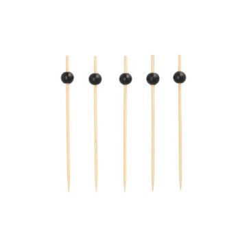 Fingerfood spiesjes 12,5 cm cocktailprikker "Black Pearl"