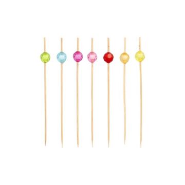 Fingerfood spiesjes 12 cm assorti kleuren "Pearl"