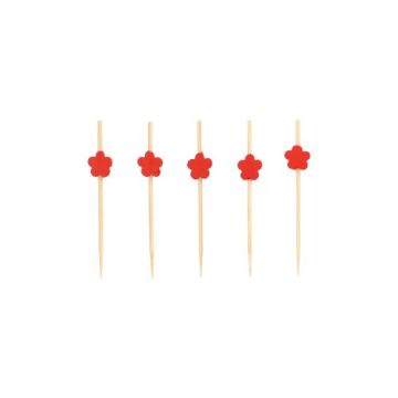 Fingerfood spiesjes 7 cm "Bloem"