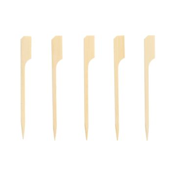 Bio amuse prikkers bamboe "pure" 9 cm FSC fingerfood pin spies "Golf"