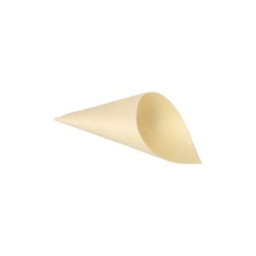 Fingerfood / amuse cone, hout "pure" Ø 4,5 cm · 8,5 cm